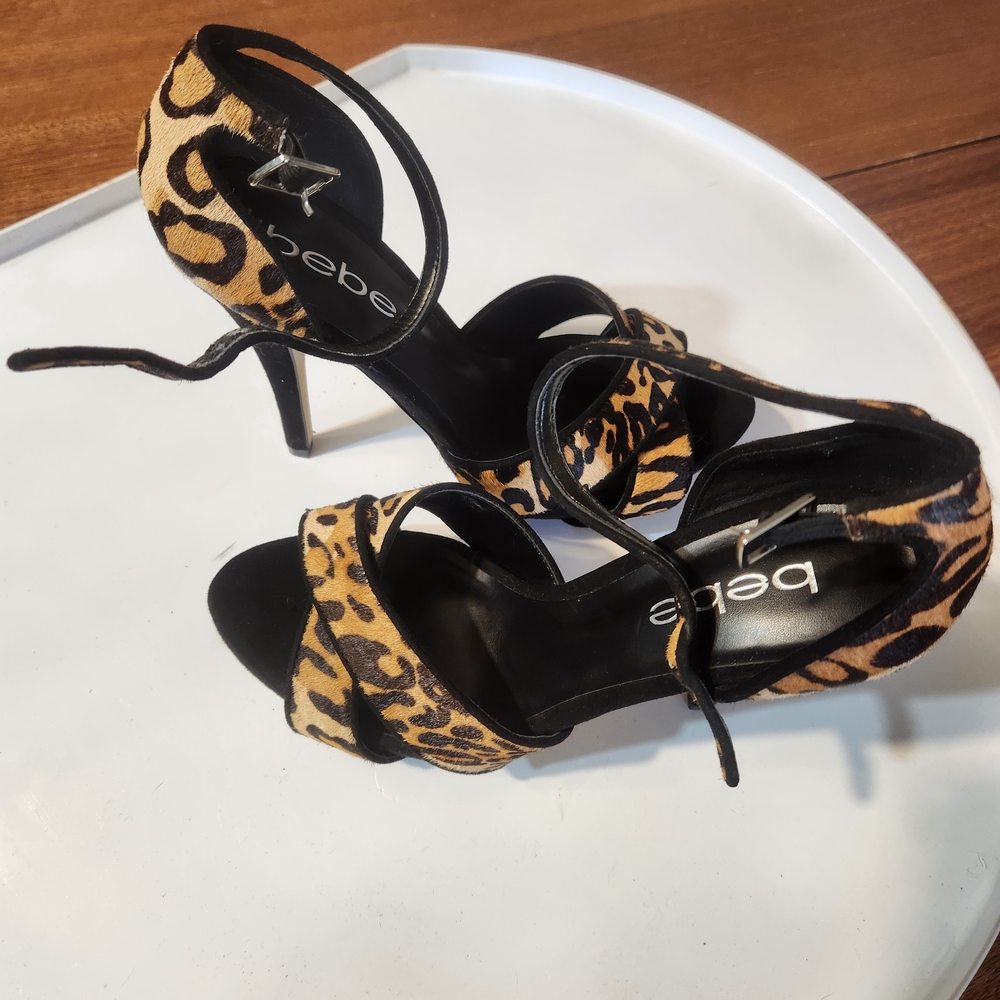 bebe Animal Print Platform Heels - Picture 12 of 13